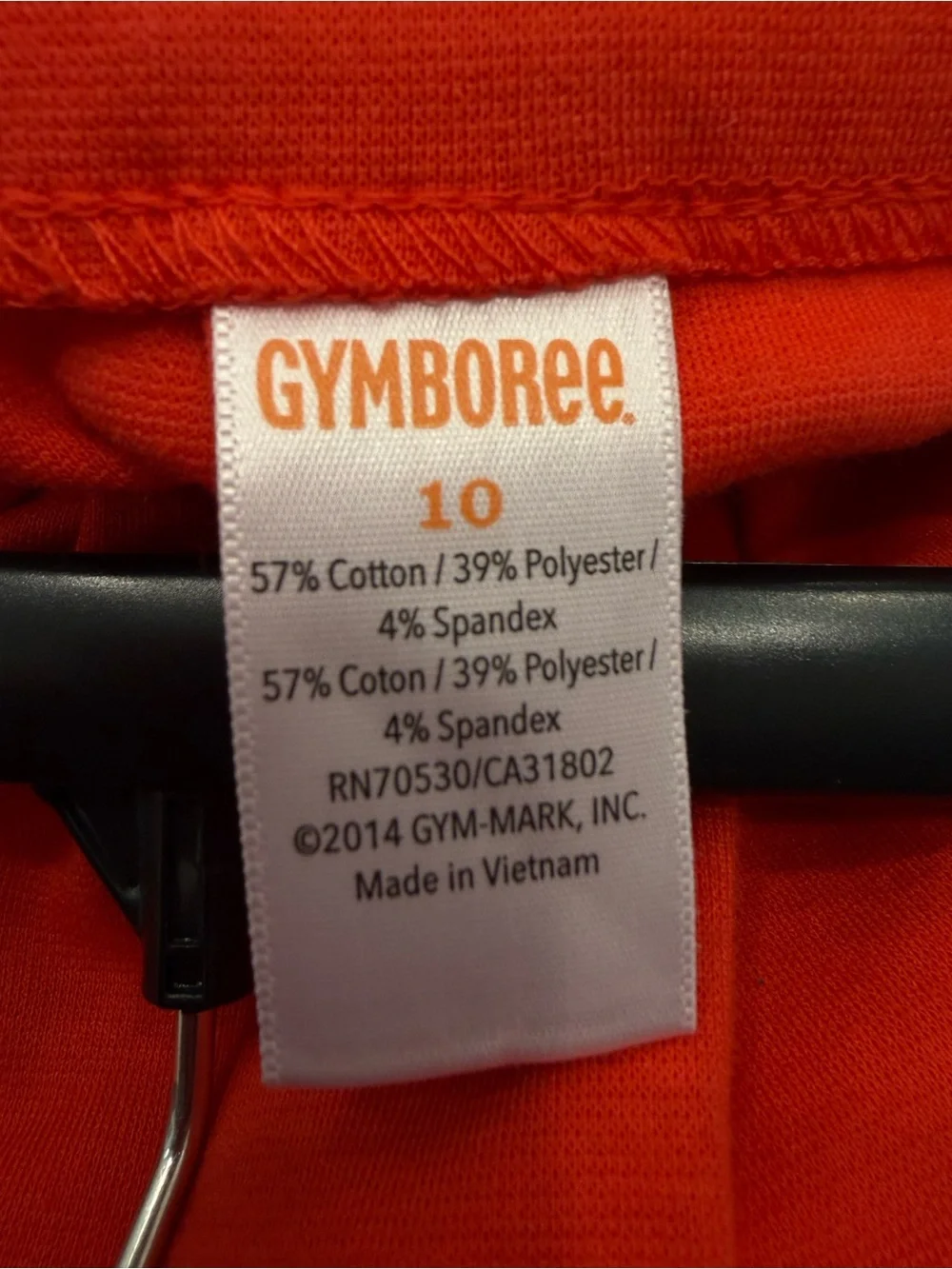 Gymboree red-orange skirt